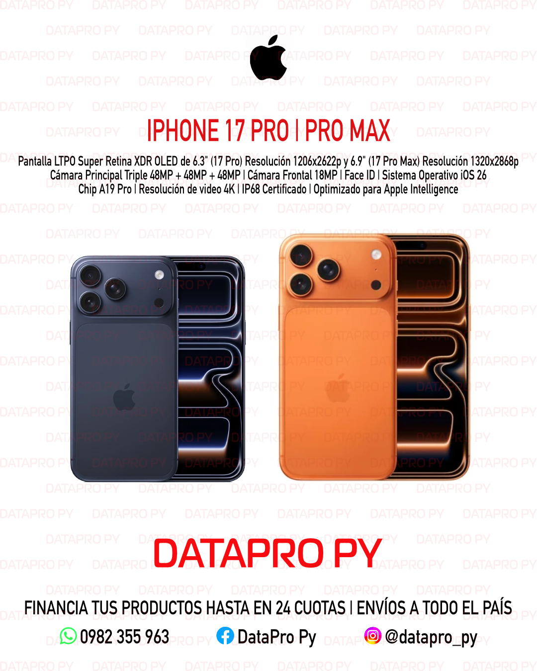 iPhone 17 Pro y Pro Max iPhone 17 Pro y Pro Max